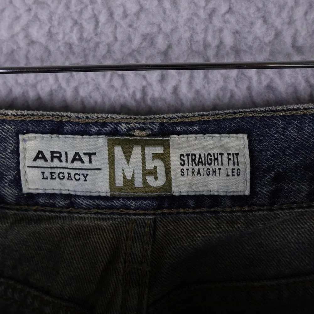 Ariat‎ Legacy M5 Straight Fit Straight Leg Jeans Mens 28x32 Dark Wash Denim
